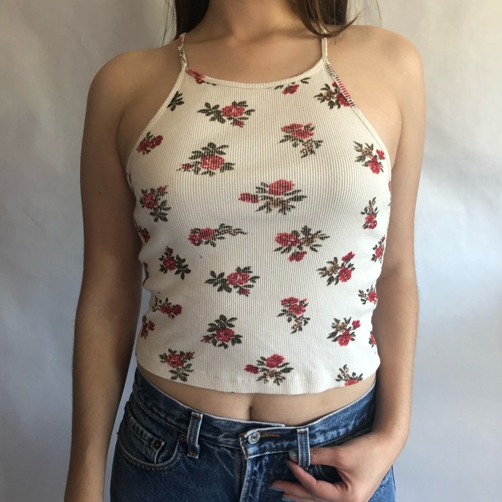 Brandy Melville Floral Tank Top